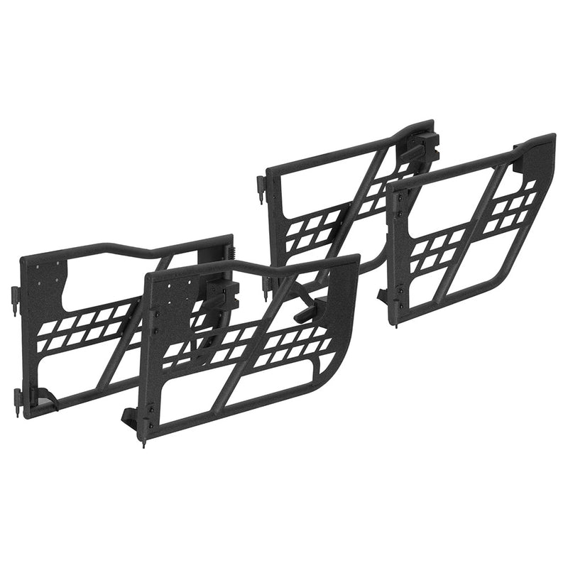 Load image into Gallery viewer, HookeRoad 4-Door Tubular Doors Half Doors for 2007-2018 Jeep Wrangler JK b2033s 4