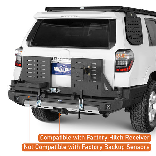 Load image into Gallery viewer, Hooke Road 4Runner Rear Bumper with Tire Carrier & Jerry Can Holder for 2010-2024 Toyota 4Runner b9811ab 10
