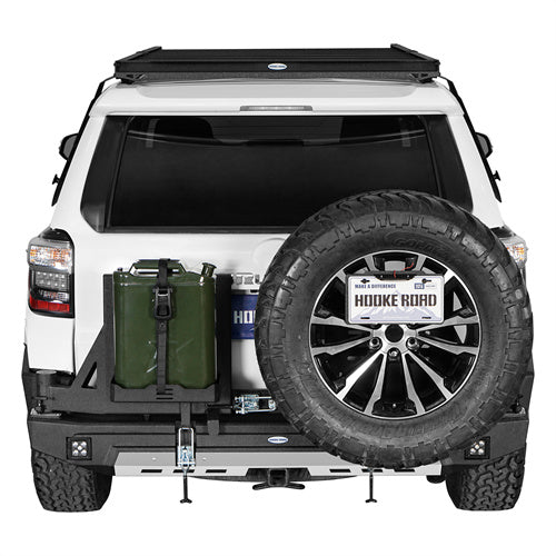 Load image into Gallery viewer, Hooke Road 4Runner Rear Bumper with Tire Carrier & Jerry Can Holder for 2010-2024 Toyota 4Runner b9811ab 2