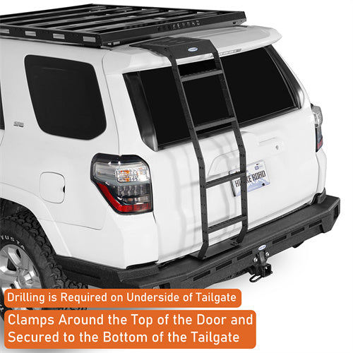 Load image into Gallery viewer, 2010-2024 Toyota 4Runner Rear Hatch Ladder Toyota 4Runner Accessories - Hooke Road b9807s 12