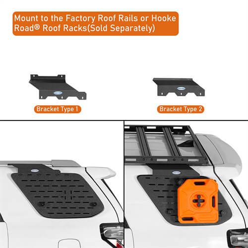 Load image into Gallery viewer, 2010-2024 Toyota 4Runner Molle Panel Rear Window Exterior Storage Panels Aftermarket Parts - Hooke Road b9804s 11