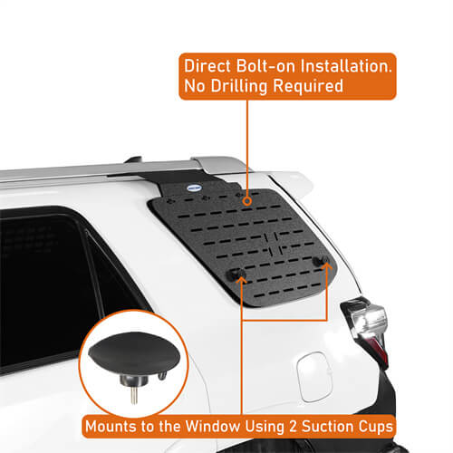 Load image into Gallery viewer, 2010-2024 Toyota 4Runner Molle Panel Rear Window Exterior Storage Panels Aftermarket Parts - Hooke Road b9804s 12