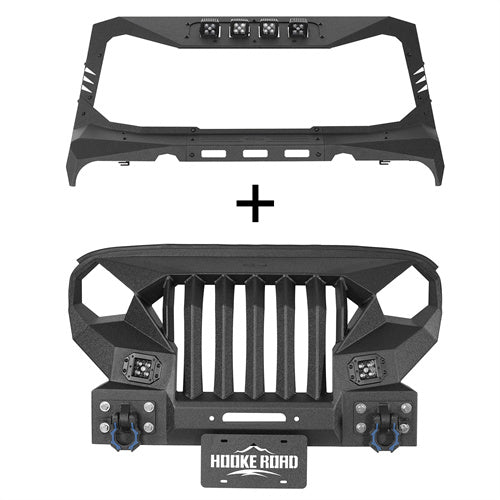 Load image into Gallery viewer, Mad Max Front Bumper & Windshield Frame Cover(07-18 Jeep Wrangler JK) - Hooke Road