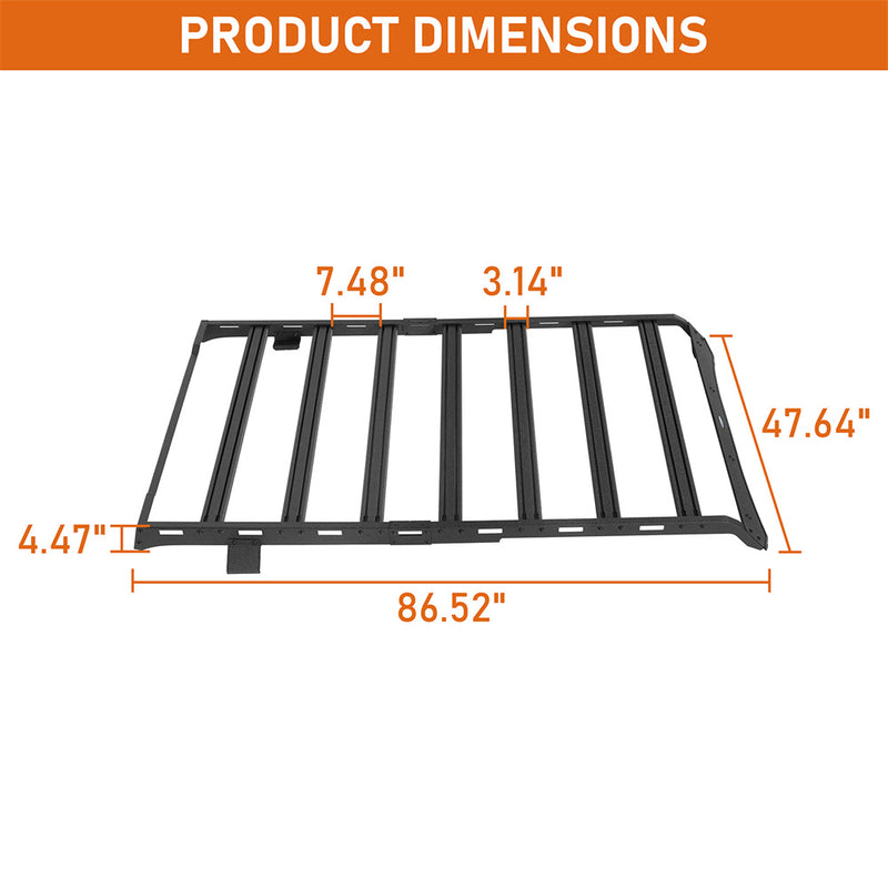 Load image into Gallery viewer, 2021-2026 2-Door Ford Bronco Roof Rack Luggage Rack 4x4 Truck Parts Hooke Road b8929-2s 5