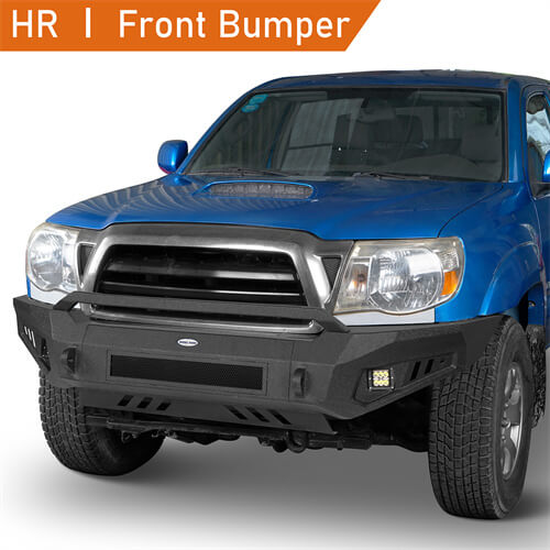 Load image into Gallery viewer, Tacoma Aftermarket Front Bumper w/ Skid Plate For 2005-2011 Toyota Tacoma - Hooke Road B4025S 5