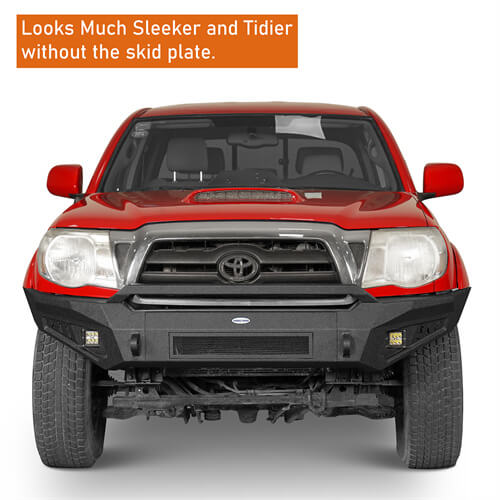 Load image into Gallery viewer, Tacoma Aftermarket Front Bumper w/ Skid Plate For 2005-2011 Toyota Tacoma - Hooke Road B4025S 9