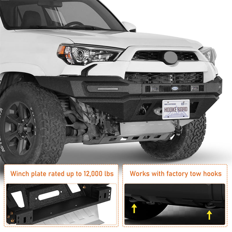 Load image into Gallery viewer, Aftermarket Full Width Front Bumper 2014-2024 Toyota 4Runner Hooke Road b9825s 9