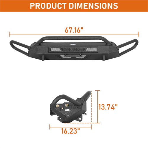 Load image into Gallery viewer, Hooke Road Aftermarket Front Bumper for 2016-2023 Toyota Tacoma b4236 5