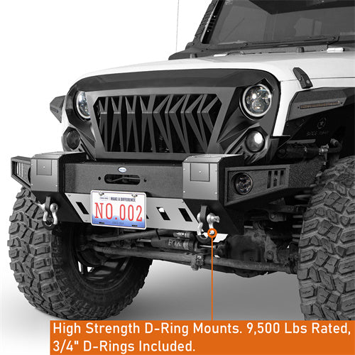 Load image into Gallery viewer, 2007-2018 Jeep Wrangler JK Front Bumper Jeep JK Accessories - Hooke Road b2092s 15 (2)