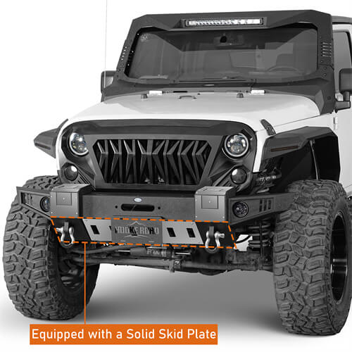 Load image into Gallery viewer, 2007-2018 Jeep Wrangler JK Front Bumper Jeep JK Accessories - Hooke Road b2092s 16