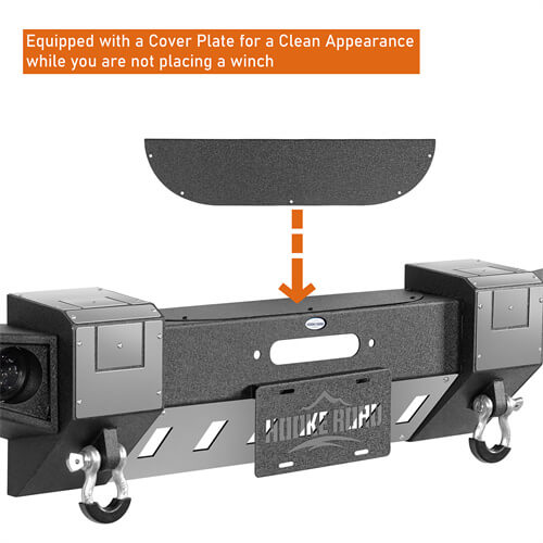 Load image into Gallery viewer, 2007-2018 Jeep Wrangler JK Front Bumper Jeep JK Accessories - Hooke Road b2092s 19