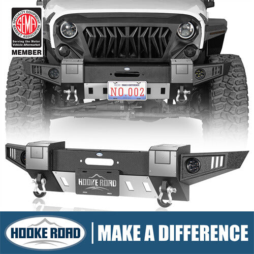 Load image into Gallery viewer, 2007-2018 Jeep Wrangler JK Front Bumper Jeep JK Accessories - Hooke Road b2092s 1
