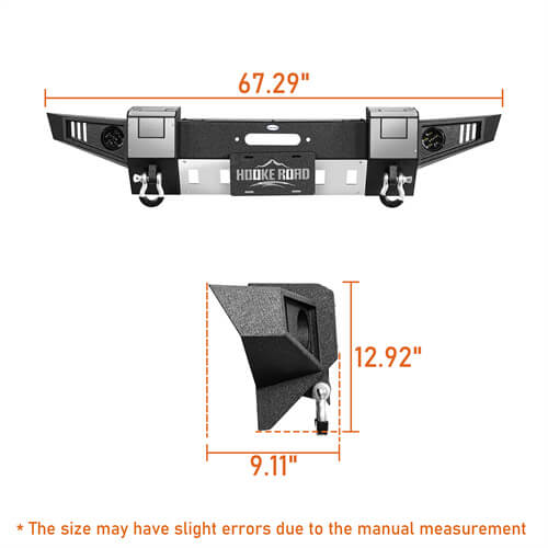 Load image into Gallery viewer, 2007-2018 Jeep Wrangler JK Front Bumper Jeep JK Accessories - Hooke Road b2092s 22