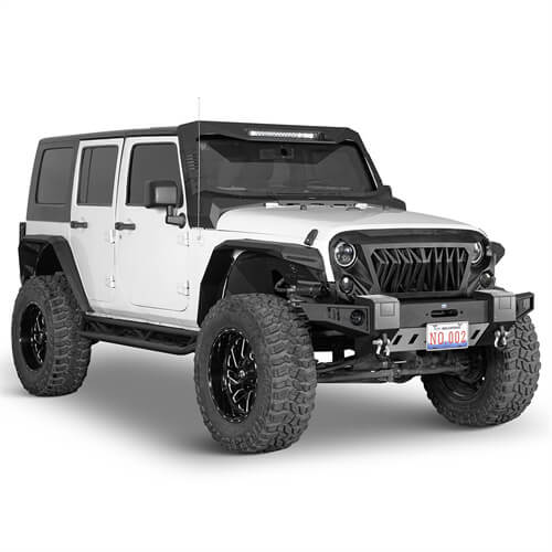 Load image into Gallery viewer, 2007-2018 Jeep Wrangler JK Front Bumper Jeep JK Accessories - Hooke Road b2092s 5
