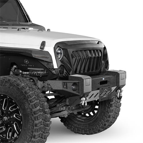 Load image into Gallery viewer, 2007-2018 Jeep Wrangler JK Front Bumper Jeep JK Accessories - Hooke Road b2092s 7