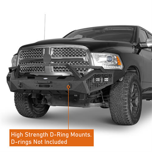 2013-2018 Ram 1500 Aftermarket Front Bumper 4x4 Truck Parts - Hooke Road b6020s 13