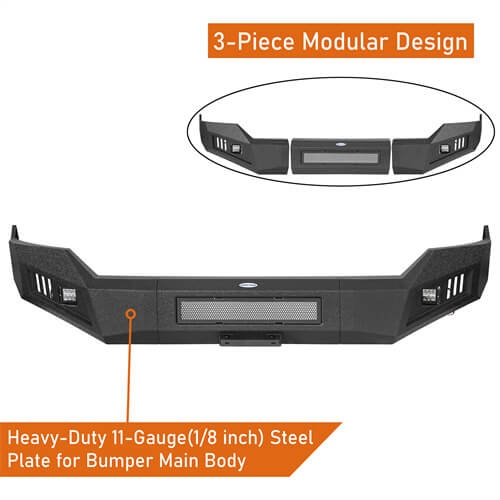 Load image into Gallery viewer, 2013-2018 Ram 1500 Aftermarket Front Bumper 4x4 Truck Parts - Hooke Road b6023s 11