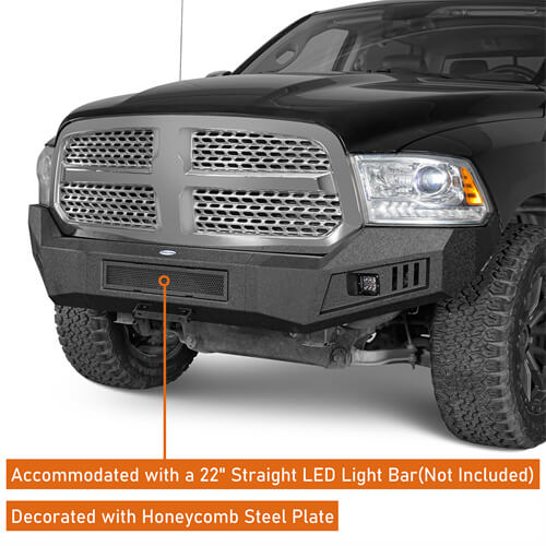 Load image into Gallery viewer, 2013-2018 Ram 1500 Aftermarket Front Bumper 4x4 Truck Parts - Hooke Road b6023s 9