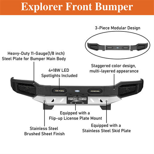 Load image into Gallery viewer, 2007-2013 Toyota Tundra Front Bumper Toyota Tundra Accessories - Hooke Road b5214s 17