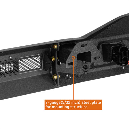 Load image into Gallery viewer, Hooke Road  Aftermarket Front Bumper with LED Spotlights for 2016-2018 GMC Sierra 1500 b9461 11