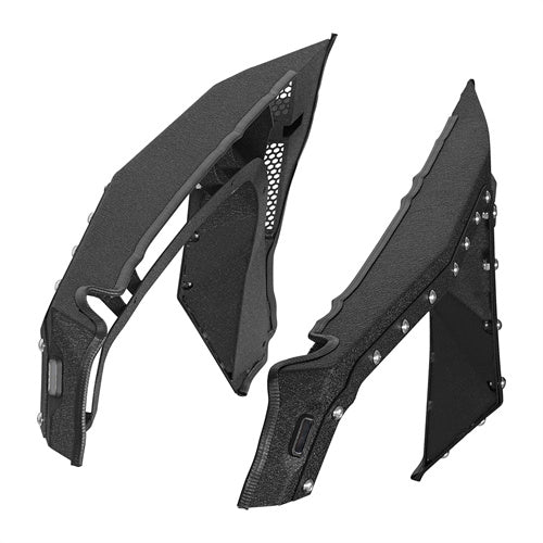 2018-2024 Jeep JL& JT Front Fender Flares Wheel Well Guards 4x4 Jeep Parts - Hooke Road b3054s 4