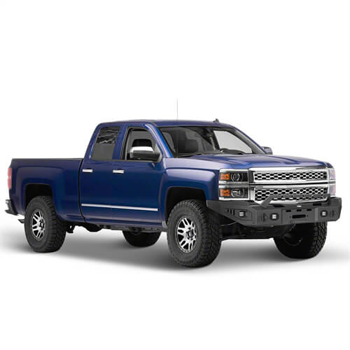 Load image into Gallery viewer, Hooke Road Aftermarket Full Width Front Bumper 4x4 Truck Parts For 2014-2015 Chevy Silverado 1500 b9028 9