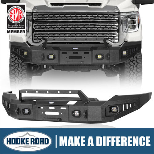 Load image into Gallery viewer, Aftermarket Full-Width GMC Sierra Front Bumper Pickup Truck Parts For 2020-2023 GMC Sierra 2500HD/3500HD - Hooke Road b9205 1