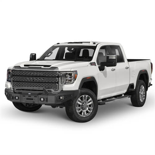 Load image into Gallery viewer, Aftermarket Full-Width GMC Sierra Front Bumper Pickup Truck Parts For 2020-2023 GMC Sierra 2500HD/3500HD - Hooke Road b9205 6