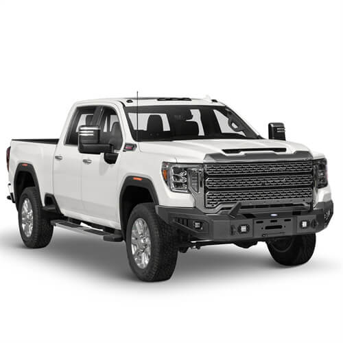 Load image into Gallery viewer, Aftermarket Full-Width GMC Sierra Front Bumper Pickup Truck Parts For 2020-2023 GMC Sierra 2500HD/3500HD - Hooke Road b9205 7