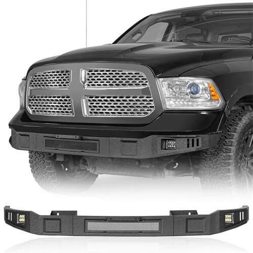 Load image into Gallery viewer, Aftermarket Full Width Front Bumper 4x4 Parts For 2013-2018 Ram 1500 - Hooke Road b6026s 2