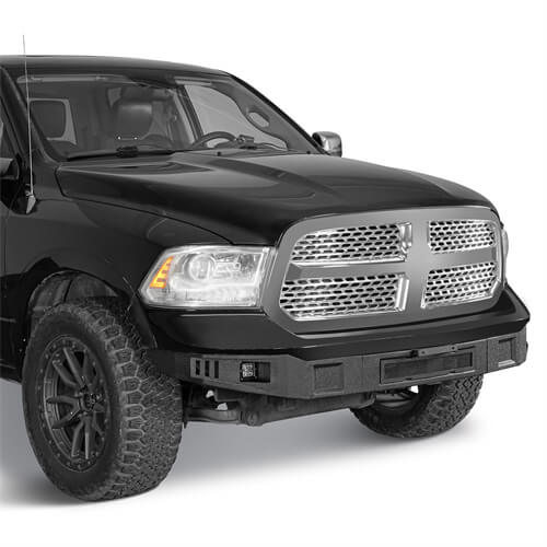 Load image into Gallery viewer, Aftermarket Full Width Front Bumper 4x4 Parts For 2013-2018 Ram 1500 - Hooke Road b6026s 7