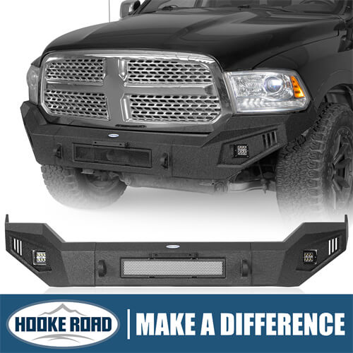 Load image into Gallery viewer, Aftermarket Full Width Front Bumper 4x4 Truck Parts For 2013-2018 Dodge Ram 1500 - Hooke Road b6021 1