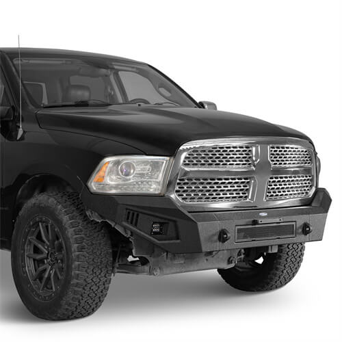 Load image into Gallery viewer, Aftermarket Full Width Front Bumper 4x4 Truck Parts For 2013-2018 Dodge Ram 1500 - Hooke Road b6021 7