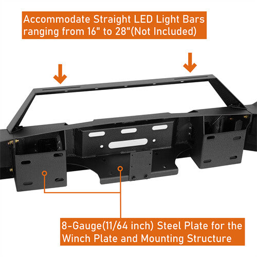 Load image into Gallery viewer, Aftermarket Full-Width Ram 1500 Front Bumper Pickup Truck Parts For 2006-2008 Ram 1500 - Hooke Road b6505 13