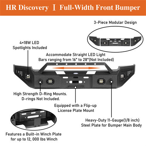 Load image into Gallery viewer, Aftermarket Full-Width Ram 1500 Front Bumper Pickup Truck Parts For 2006-2008 Ram 1500 - Hooke Road b6505 14