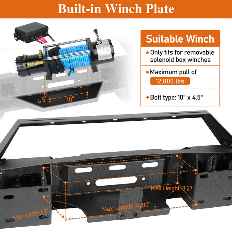 Load image into Gallery viewer, Aftermarket Full-Width Ram 1500 Front Bumper Pickup Truck Parts For 2006-2008 Ram 1500 - Hooke Road b6505 6