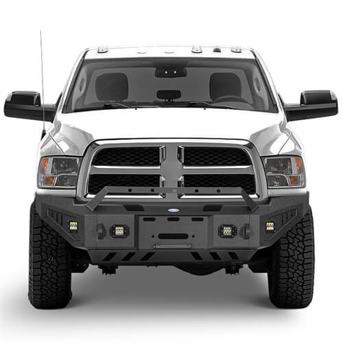 Load image into Gallery viewer, Aftermarket Full-Width Ram 2500 Front Bumper Pickup Truck Parts For 2010-2018 Ram 2500 - Hooke Road b6404 4