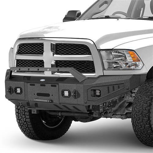 Load image into Gallery viewer, Aftermarket Full-Width Ram 2500 Front Bumper Pickup Truck Parts For 2010-2018 Ram 2500 - Hooke Road b6404 5