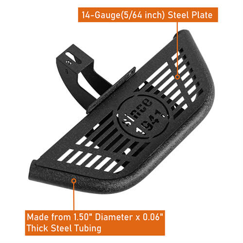 Load image into Gallery viewer, Side Hoop Steps Kit Jeep Wrangler Parts For 2007-2018 Jeep Wrangler JK 2-Door - Hooke Road b2095s 16