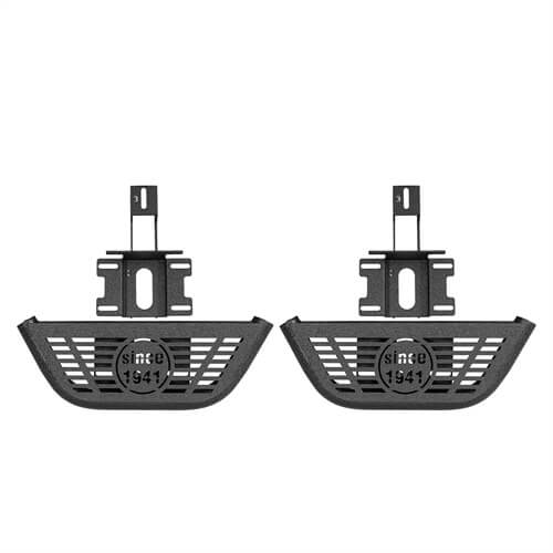 Load image into Gallery viewer, Side Hoop Steps Kit Jeep Wrangler Parts For 2007-2018 Jeep Wrangler JK 2-Door - Hooke Road b2095s 18