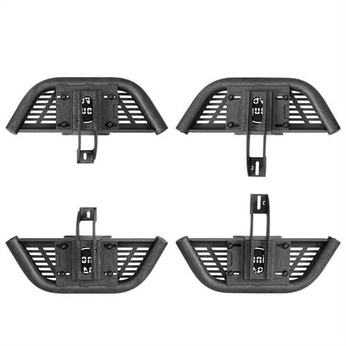 Load image into Gallery viewer, Side Hoop Steps Kit Jeep Wrangler Accessories For 2007-2018 Jeep Wrangler JK 4-Door - Hooke Road b2094s 20