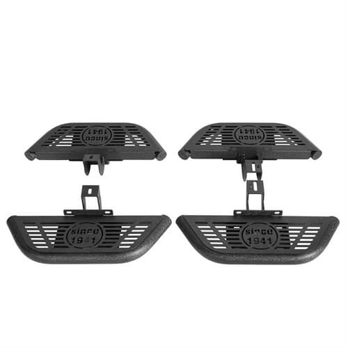 Load image into Gallery viewer, Side Hoop Steps Kit Jeep Wrangler Accessories For 2007-2018 Jeep Wrangler JK 4-Door - Hooke Road b2094s 21