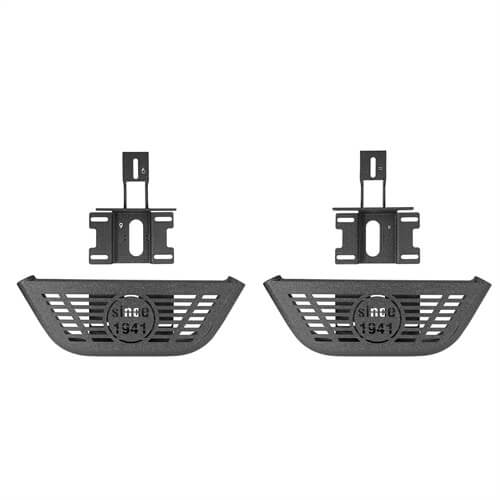 Load image into Gallery viewer, Side Hoop Steps Kit Jeep Wrangler Accessories For 2018-2023 Jeep Wrangler JL 2-Door - Hooke Road b3060s 16