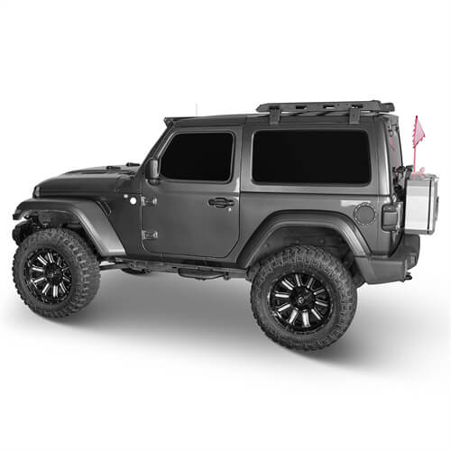 Load image into Gallery viewer, Side Hoop Steps Kit Jeep Wrangler Accessories For 2018-2023 Jeep Wrangler JL 2-Door - Hooke Road b3060s 5