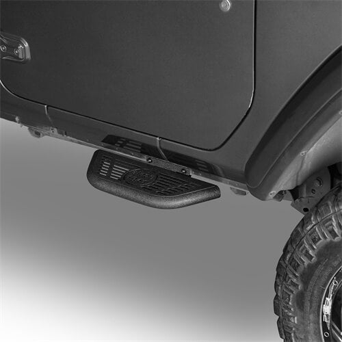 Load image into Gallery viewer, Side Hoop Steps Kit Jeep Wrangler Accessories For 2018-2023 Jeep Wrangler JL 2-Door - Hooke Road b3060s 7