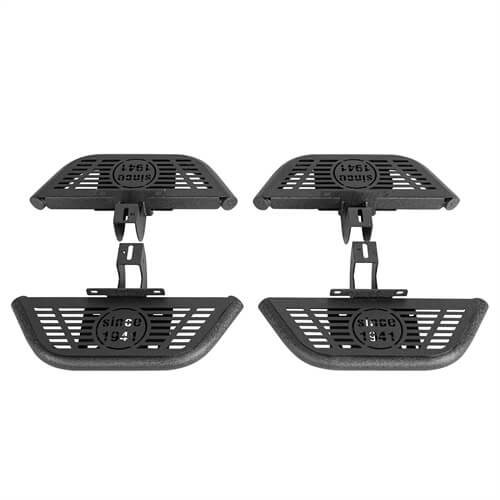 Load image into Gallery viewer, Side Hoop Steps Kit Jeep Wrangler Parts For 2018-2023 Jeep Wrangler JL 4-Door - Hooke Road b3059s 21