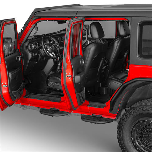 Load image into Gallery viewer, Side Hoop Steps Kit Jeep Wrangler Parts For 2018-2023 Jeep Wrangler JL 4-Door - Hooke Road b3059s 9