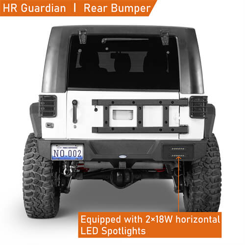 Load image into Gallery viewer, 2007-2018 Jeep Wrangler JK Rear Bumper 4x4 Jeep Parts Aftermarket Bumpers - Hooke Road b2088s 10