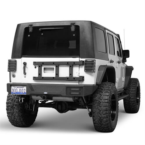 2007-2018 Jeep Wrangler JK Rear Bumper 4x4 Jeep Parts Aftermarket Bumpers - Hooke Road b2088s 4