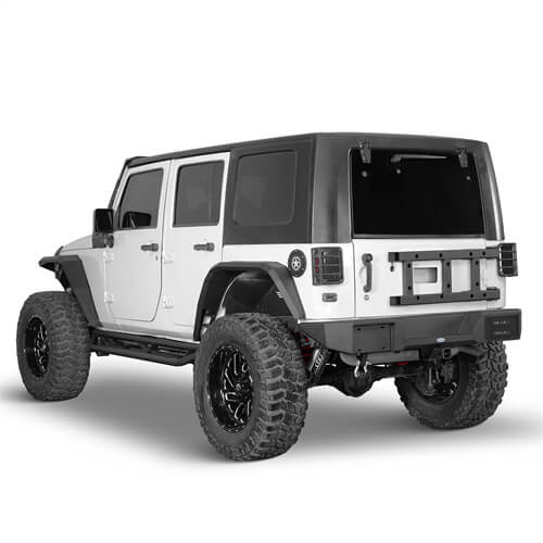 Load image into Gallery viewer, 2007-2018 Jeep Wrangler JK Rear Bumper 4x4 Jeep Parts Aftermarket Bumpers - Hooke Road b2088s 5